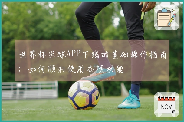 世界杯买球APP下载的基础操作指南：如何顺利使用各项功能