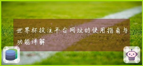世界杯投注平台网址的使用指南与功能详解